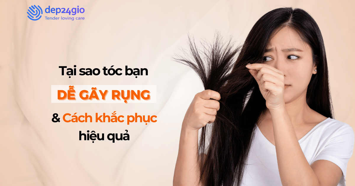 Tại sao tóc bạn dễ gãy rụng và cách khắc phục?
