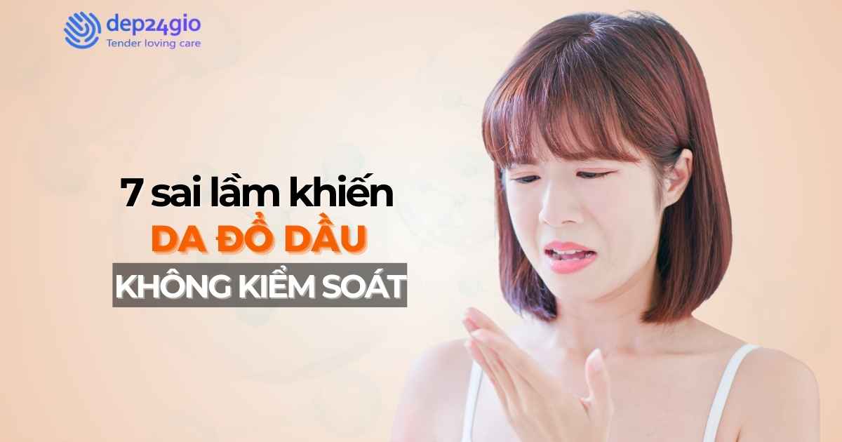 7 sai lầm phổ biến khiến da bạn đổ dầu không kiểm soát