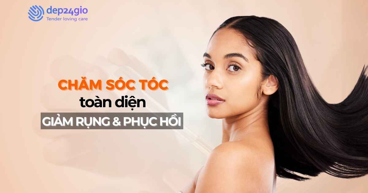 Chăm sóc tóc toàn diện, giảm rụng và phục hồi