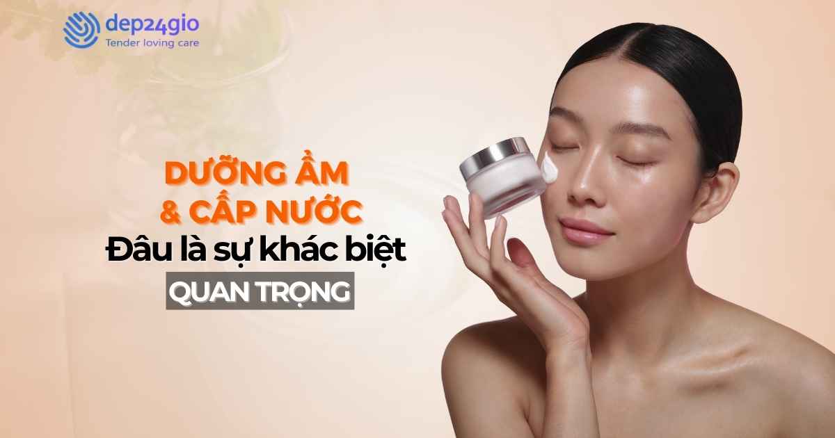 Dưỡng ẩm và cấp nước: Đâu là sự khác biệt quan trọng?