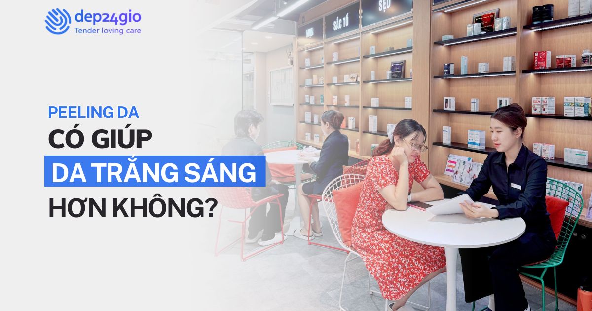 Peeling da có giúp da trắng sáng hơn không?