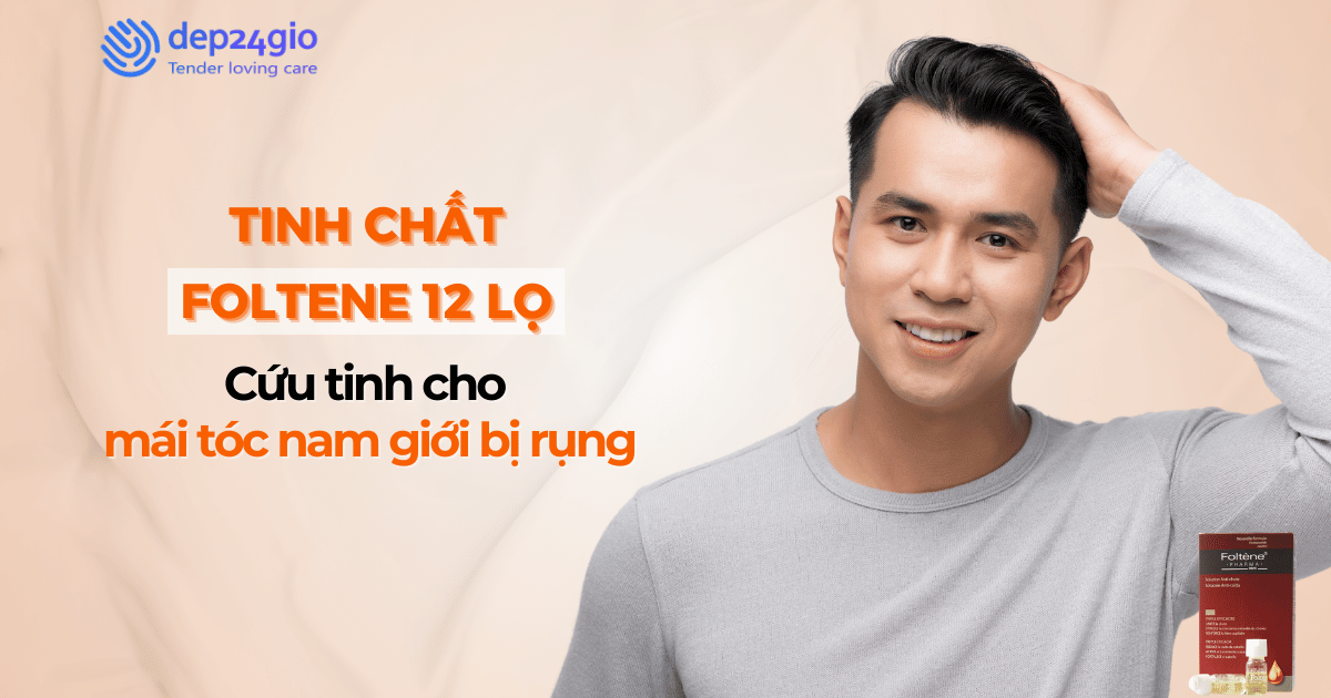 Tinh chất Foltene 12 lọ - Cứu tinh cho mái tóc nam giới bị rụng