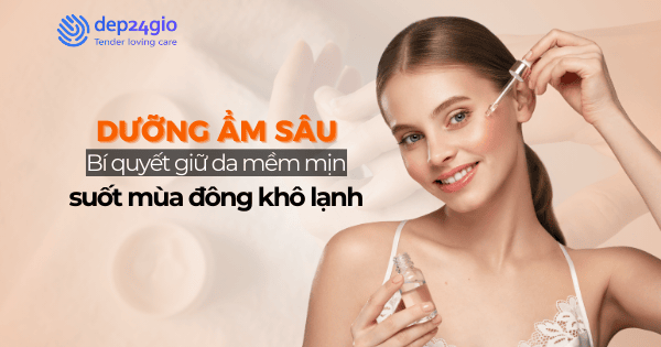 Dưỡng ẩm sâu: Bí quyết giữ da mềm mịn suốt mùa đông khô lạnh