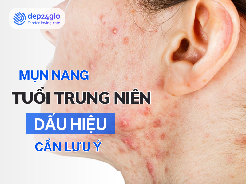 Mụn nang tuổi trung niên: Dấu hiệu cần lưu ý