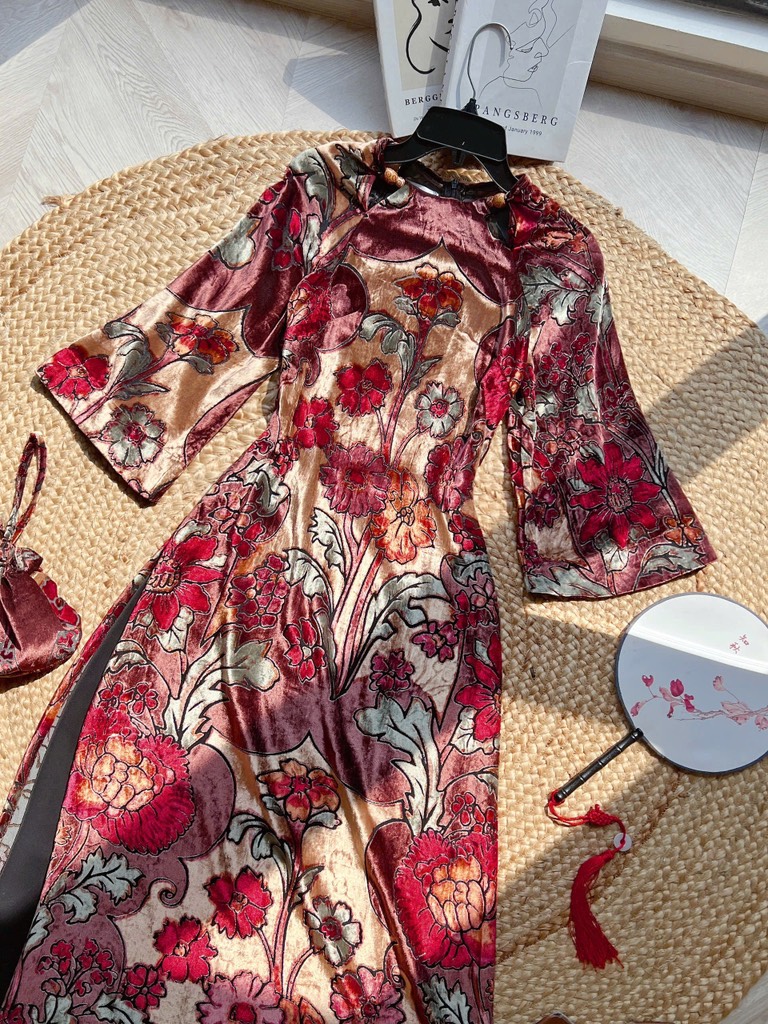 FR4 - Set áo dài nhung MIMIX