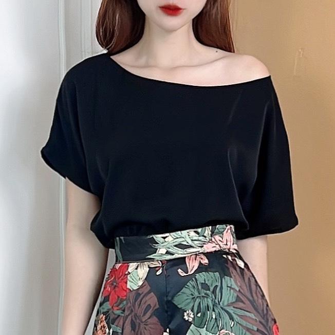 Áo Sơ Mi Trơn Nữ Cổ Tròn Chất Lụa Mango Đi Làm Đi Chơi MIMIX - CO1