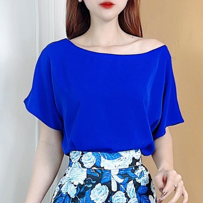 Áo Sơ Mi Trơn Nữ Cổ Tròn Chất Lụa Mango Đi Làm Đi Chơi MIMIX - CO1