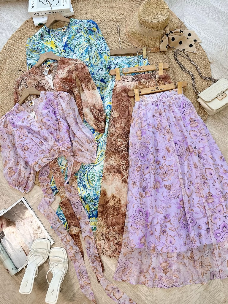 FQ4 - Set Áo Đắp Chéo Mix CV Xòe MIMIX