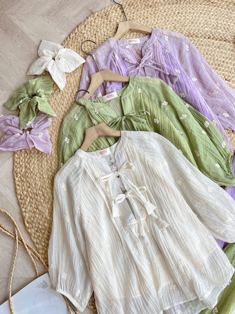 FR2- SET THÊU TAY LỠ NƠ CHUÔNG