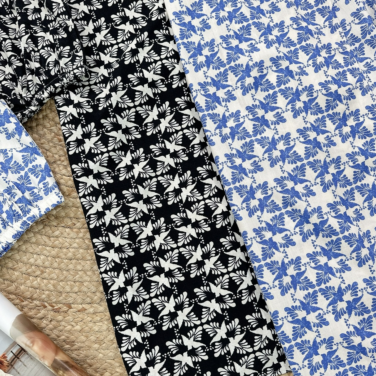 Set Váy Họa Tiết Nữ Áo Sát Nách Bo Eo Mix Chân Váy Đắp Vạt Chất Linen Đi Dạo Phố MIMIX - FF0