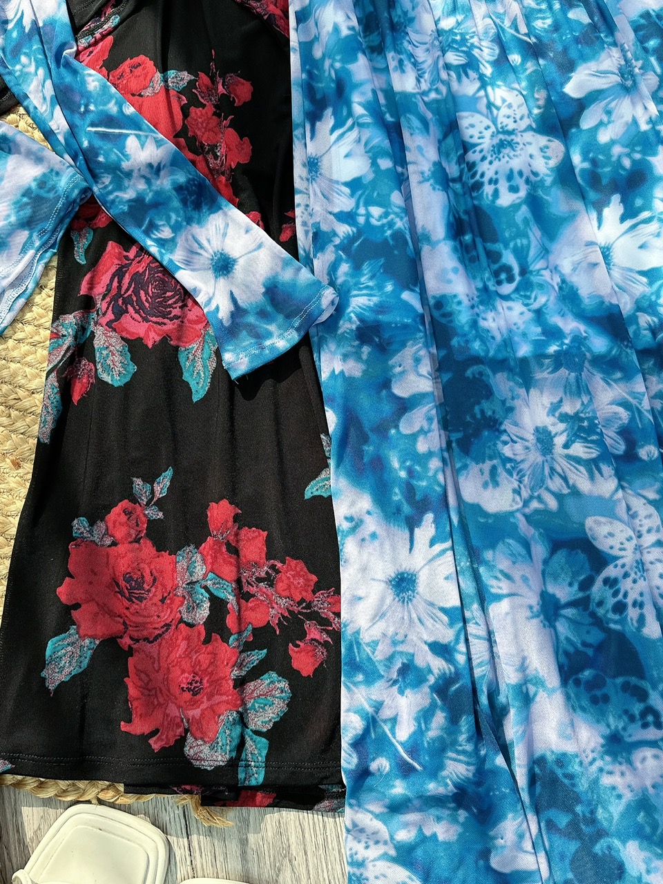 Set Váy Nữ Áo Thun Trễ Vai Tay Dài Kèm Chân Váy Dáng Dài Xòe Đi Biển MIMIX - FL8