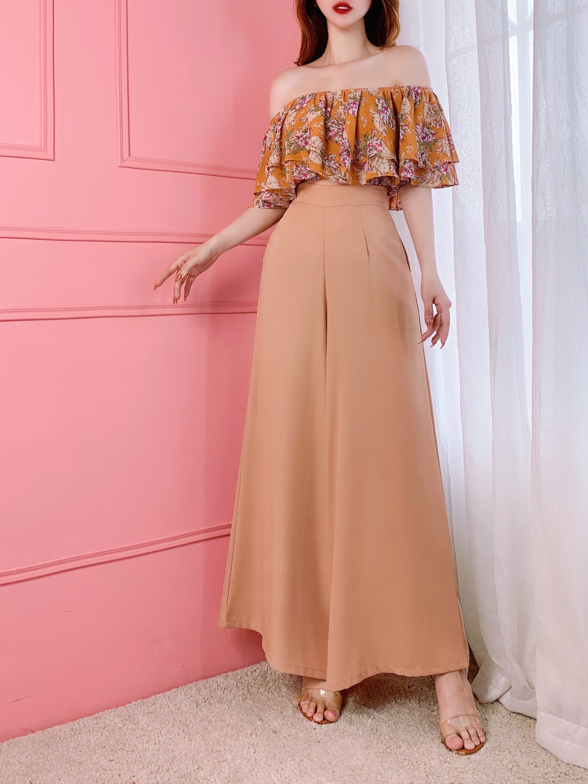 Quần Tây Ống Rộng Dáng Dài Đi Làm Đi Chơi Chất Luạ Chéo MIMIX - BD0