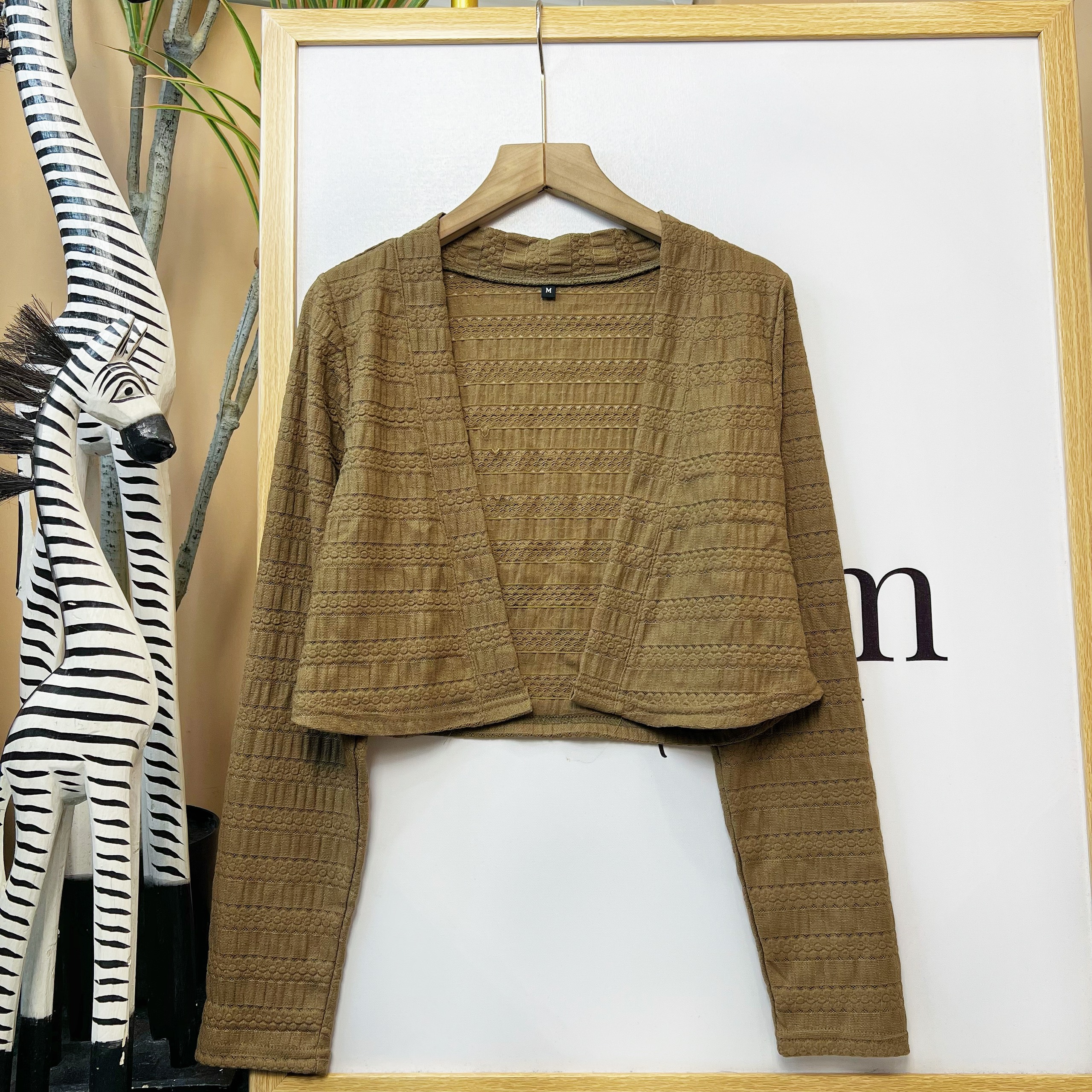 Áo Khoác Len Nữ Tay Dài Form Ngắn Đi Du Lịch MIMIX - CM1