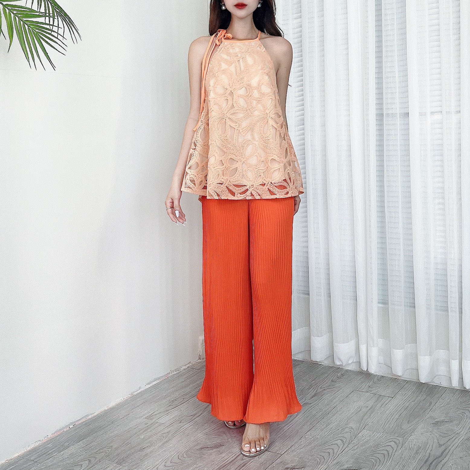 Quần Dập Ly Nữ Trơn Dáng Dài Chất Châu Tol Đi Biển MIMIX - CW3