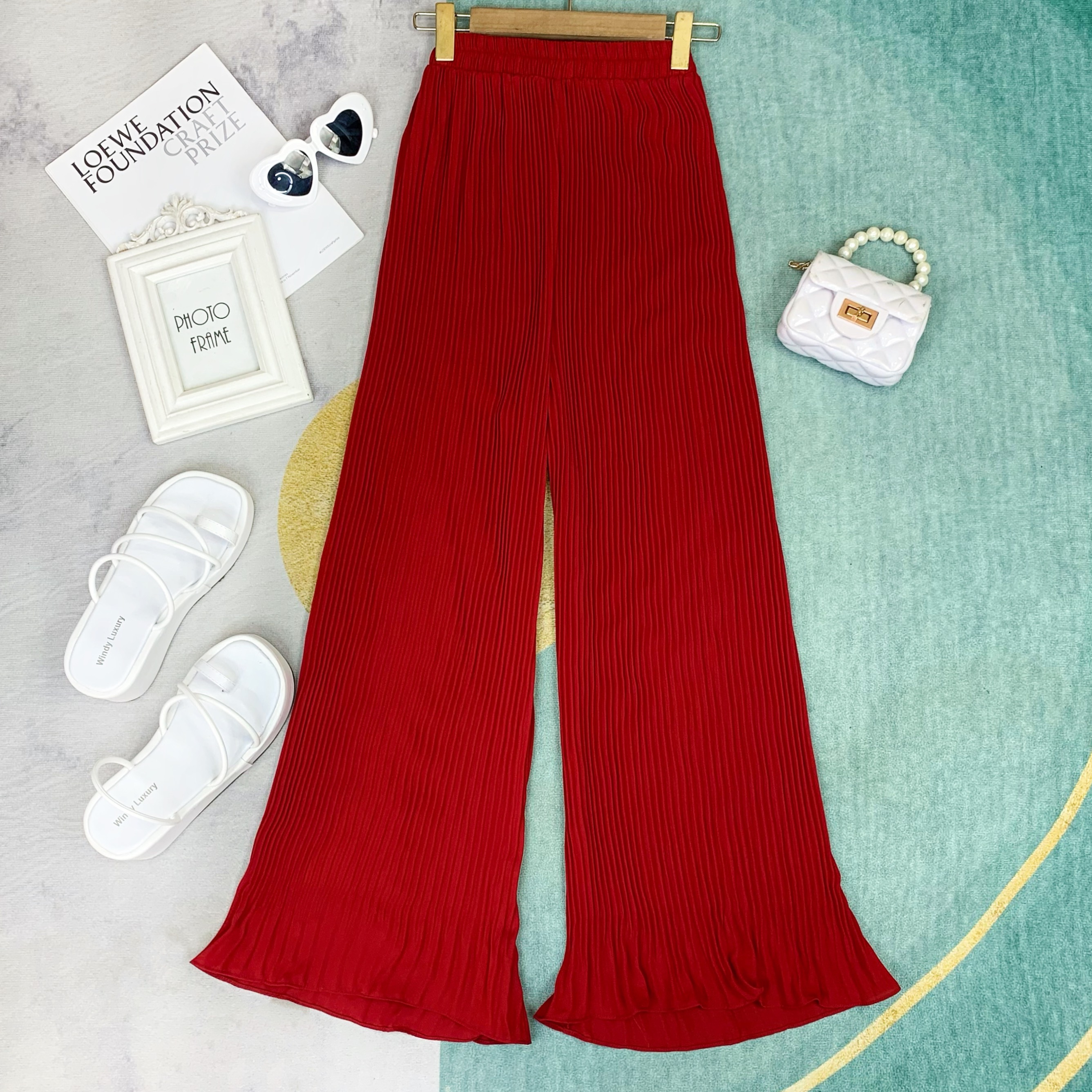 Quần Dập Ly Nữ Trơn Dáng Dài Chất Châu Tol Đi Biển MIMIX - CW3