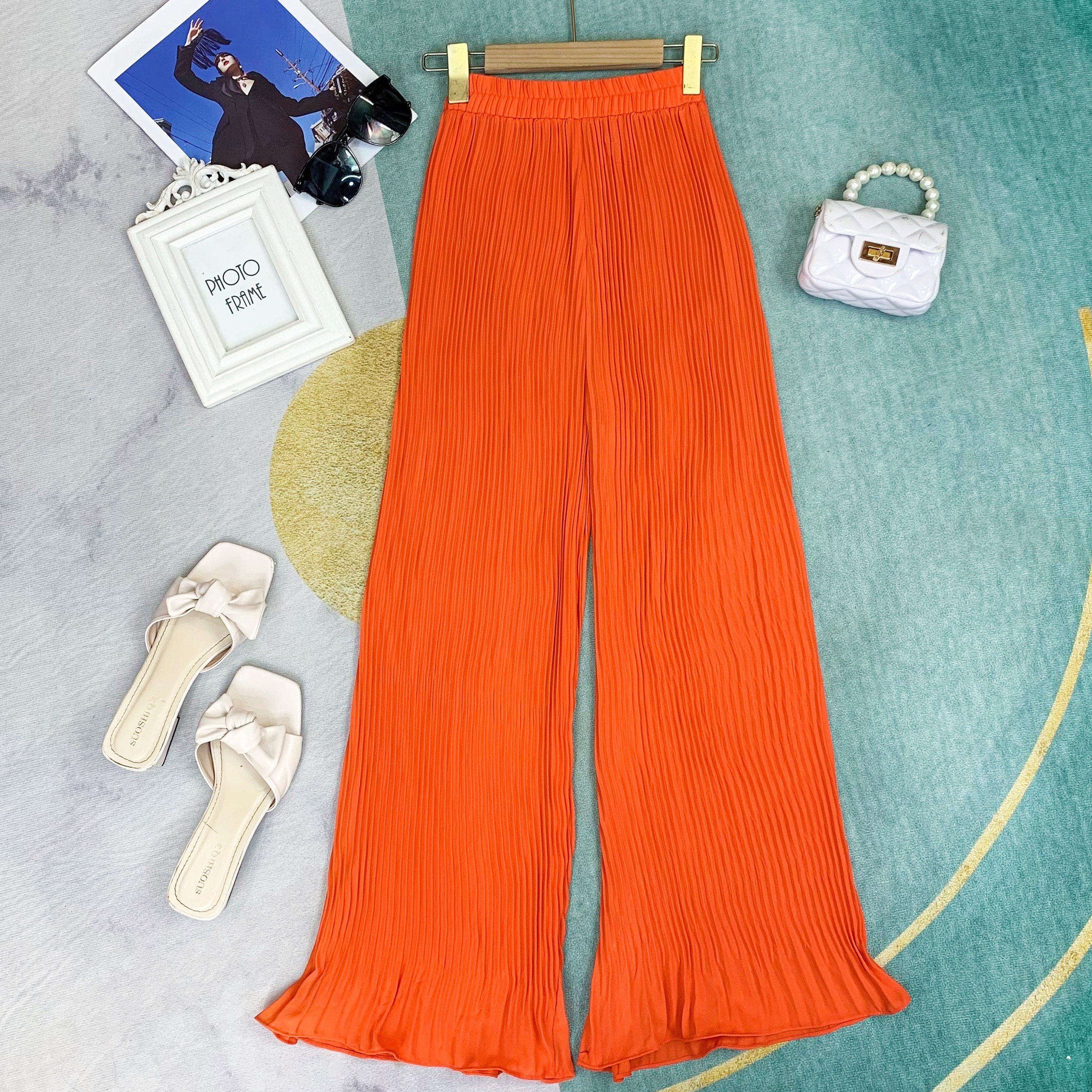 Quần Dập Ly Nữ Trơn Dáng Dài Chất Châu Tol Đi Biển MIMIX - CW3