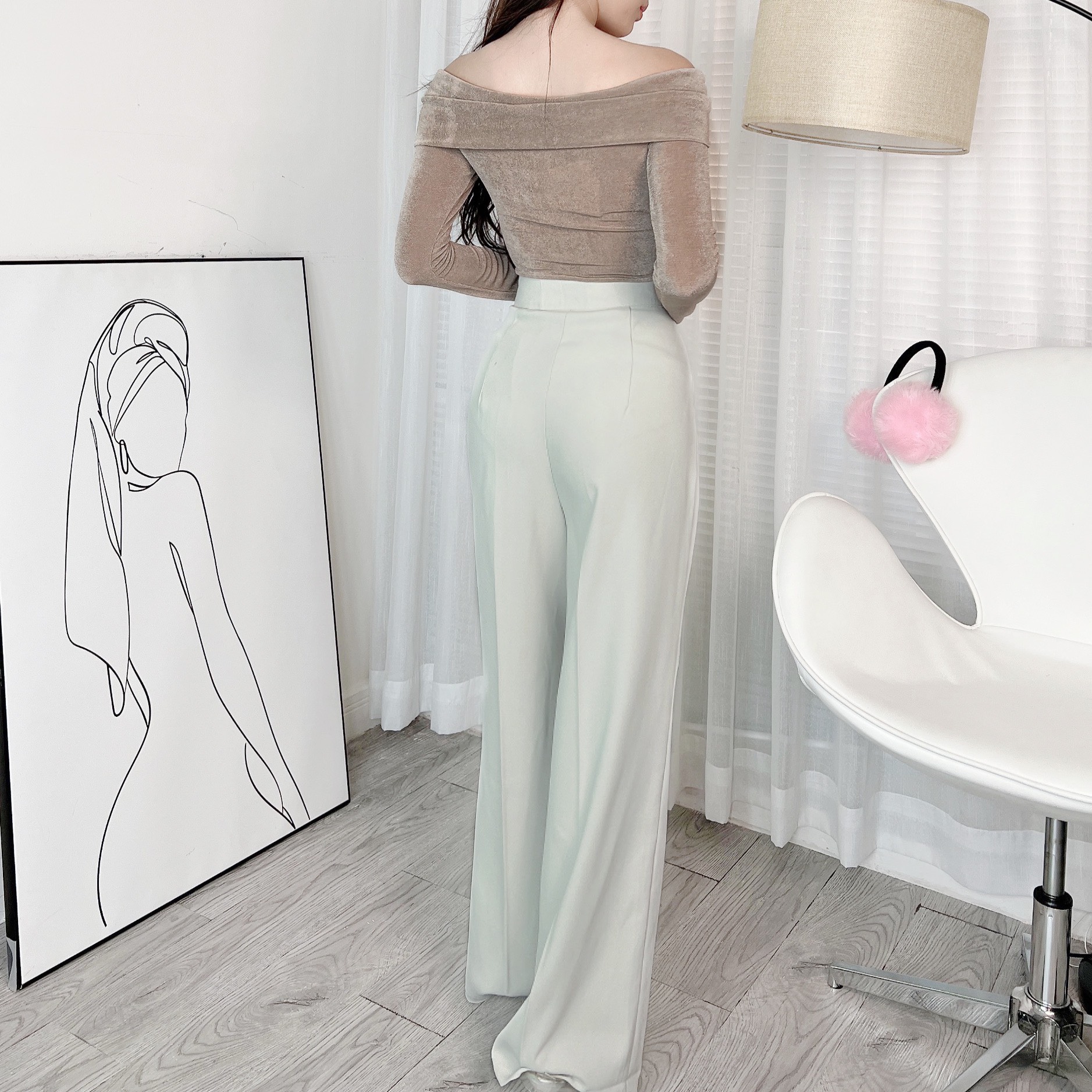 Quần Tây Dáng Dài Ống Suông Chất Siêu Len Hàn Đi Làm Đi Chơi MIMIX - CA4