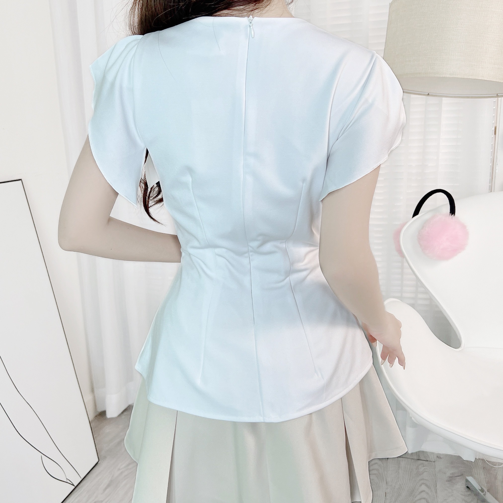 Quần Váy Xếp Ly Bảng To Dáng Ngắn Xòe Chất Tuyết Hàn Đi Làm Đi Chơi MIMIX - EE8