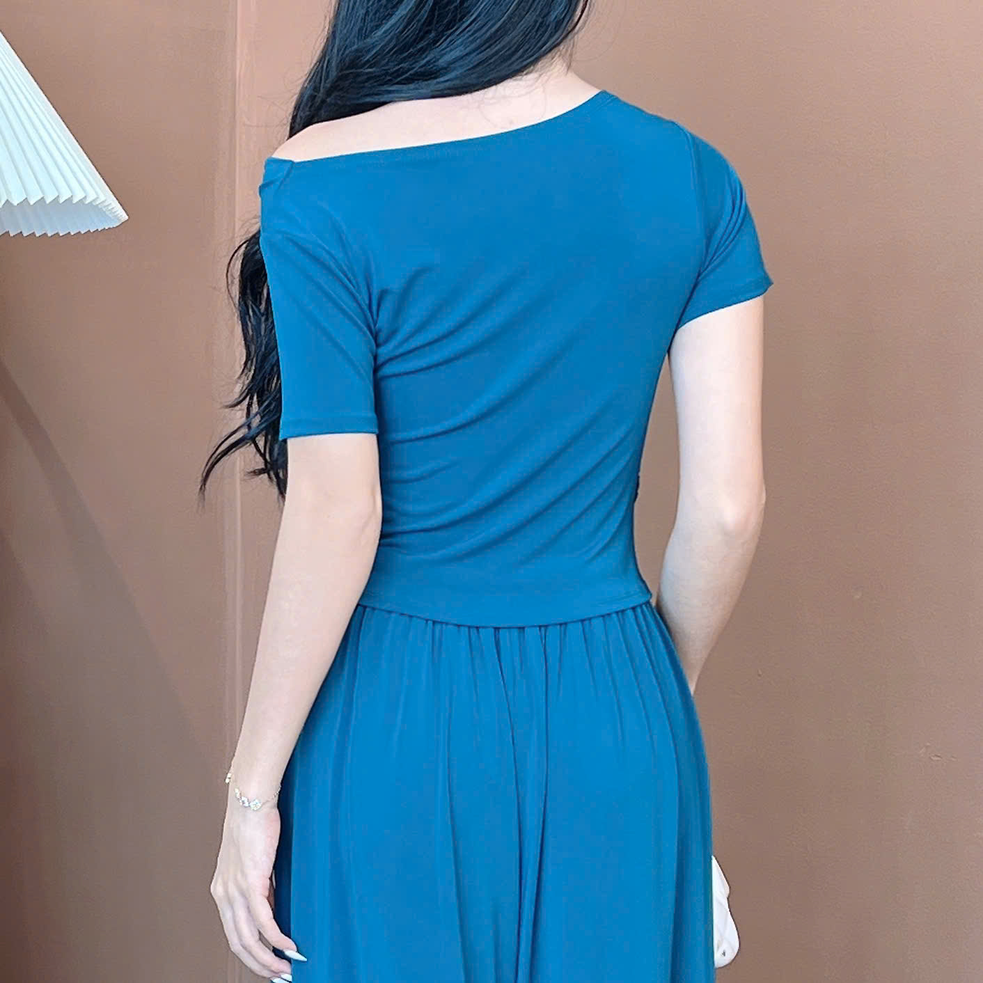 Set Bộ Nữ Áo Thun Tà Nhọn Mix Quần Dáng Dài Chất Thun Dẻo Rayon Đi Dạo Phố MIMIX - EW4