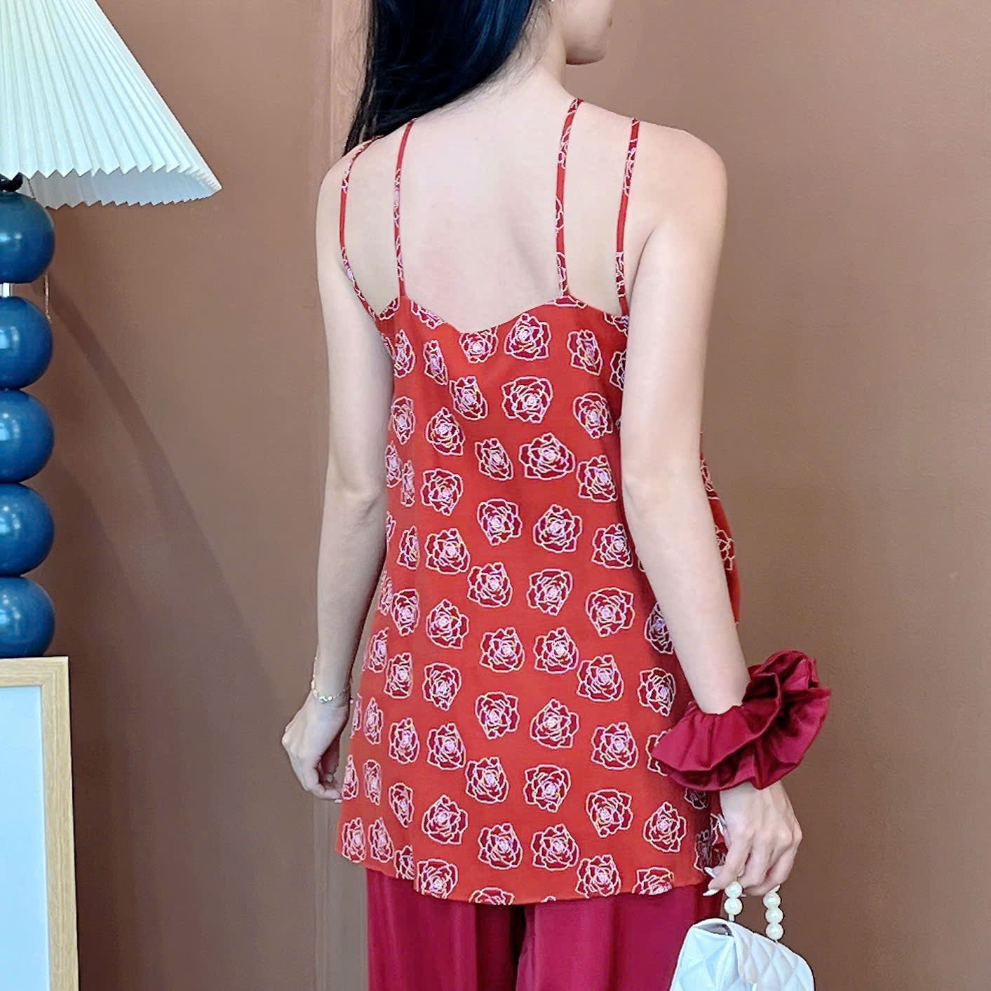 Set Bộ Nữ Áo Yếm Dây Đôi Mix Quần Trơn Dáng Dài Đi Dạo Phố Đi Tiệc MIMIX - EX2