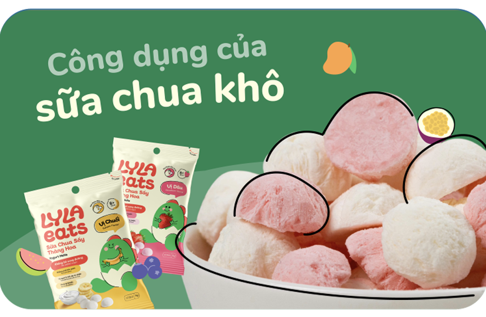 Công dụng của sữa chua khô đối với sức khỏe của bé là gì?