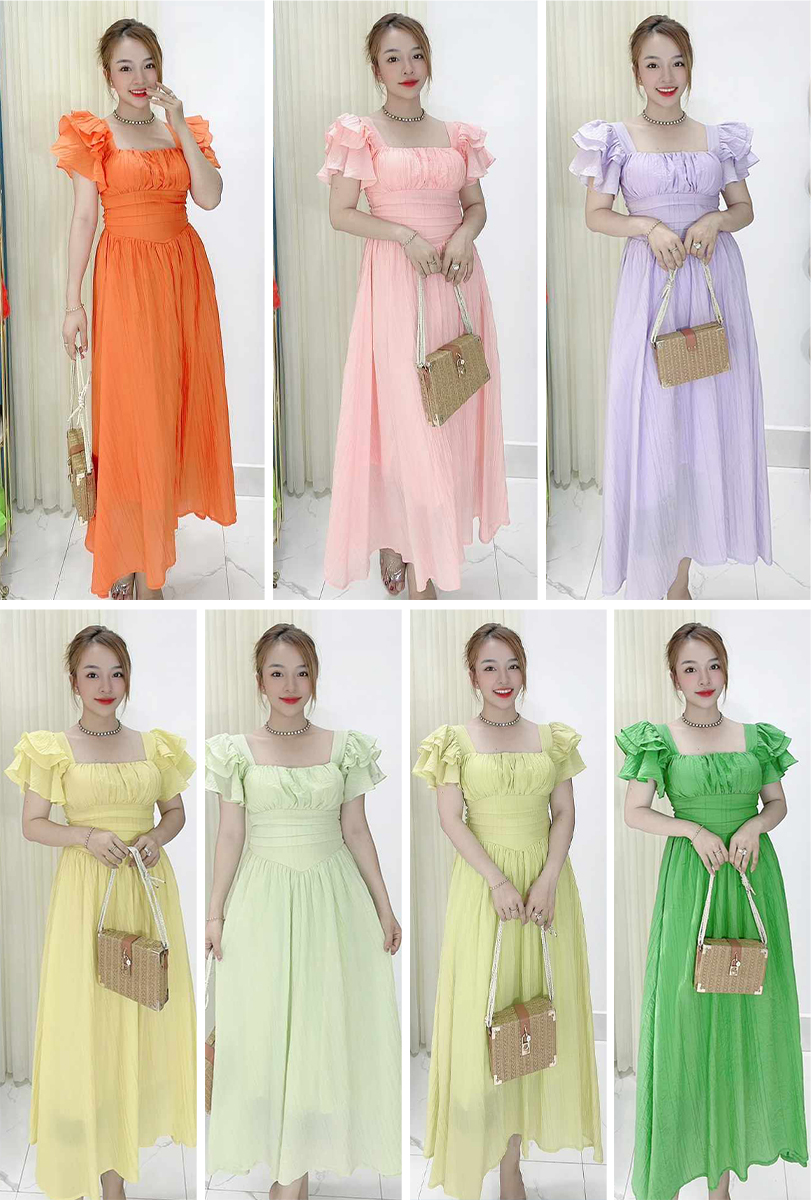 Đầm Maxi Cánh Tiên 3 Tầng DB013