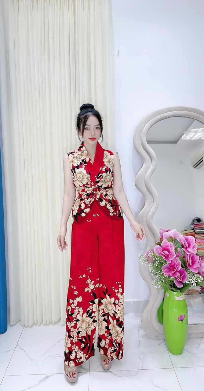 Set Bộ Sát Nách Xoắn Eo