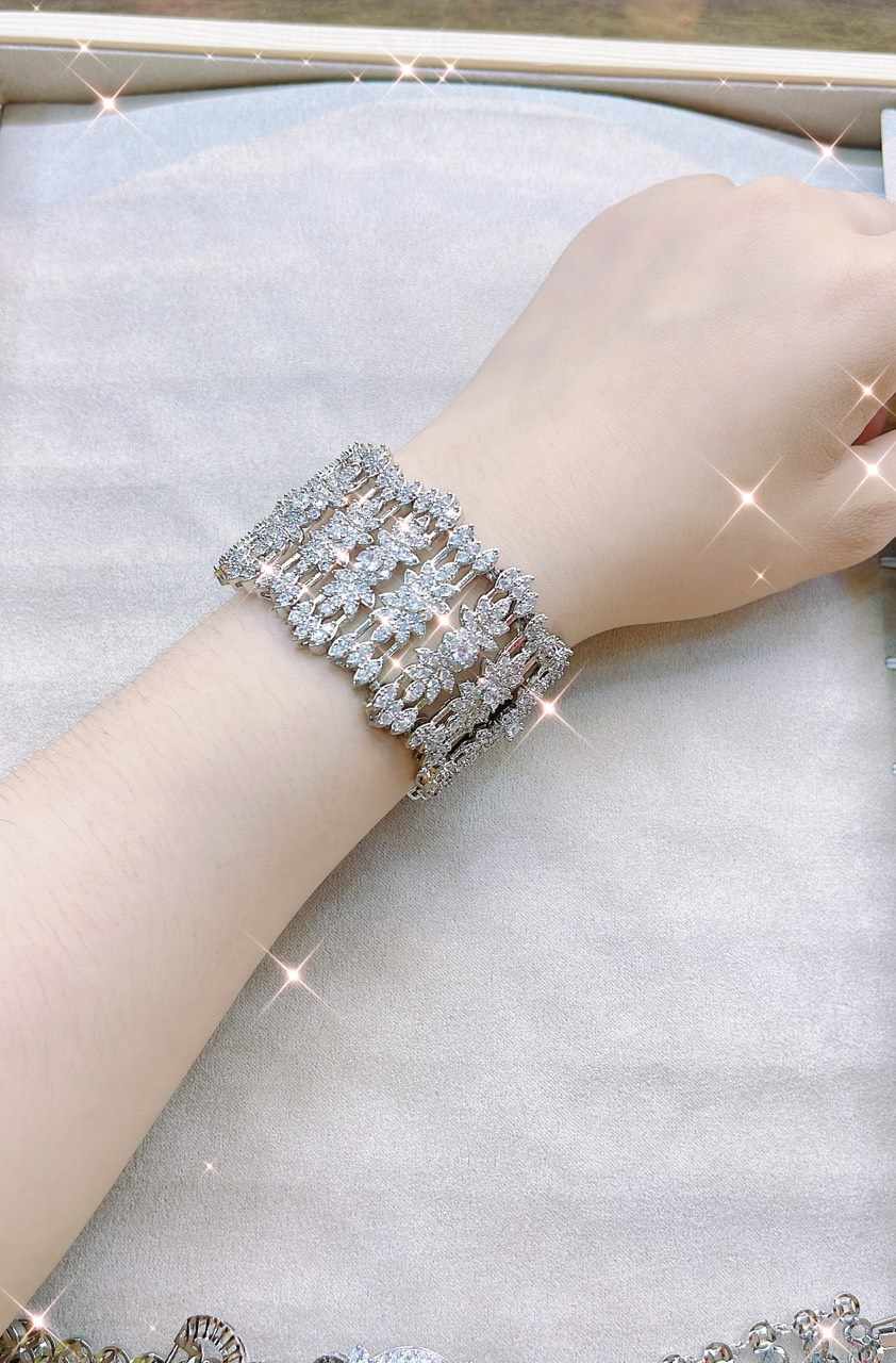 Lắc Tay Xi Đính Đá Cao Cấp