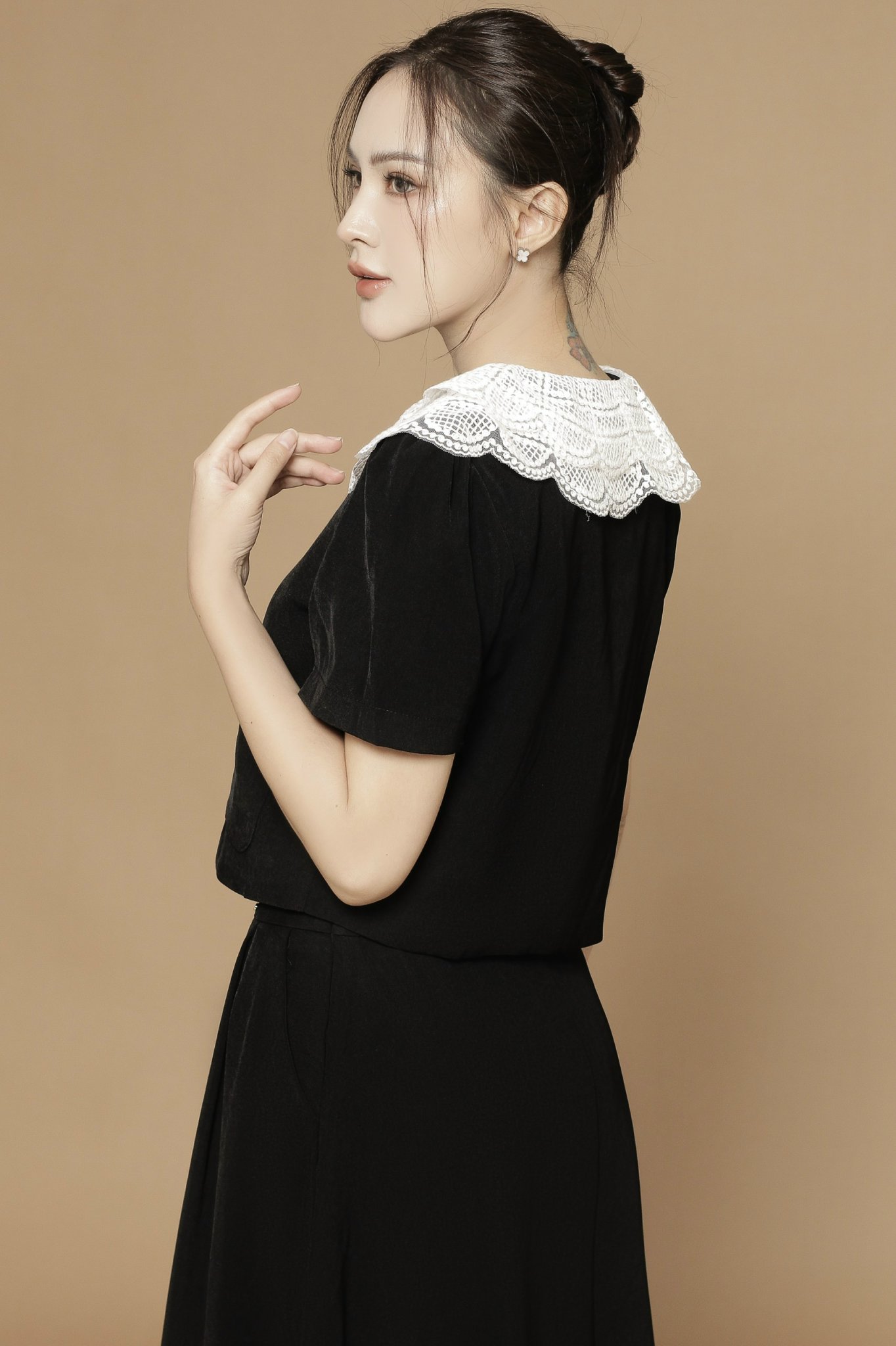 Set Chân Váy Dài Kết Hợp Áo Croptop