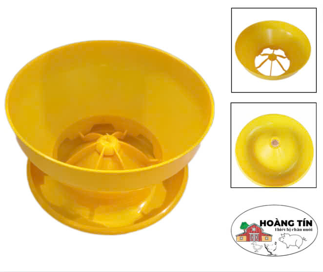 Bộ máng ăn cho gà vịt con dạng lẩu 2 bộ phận liên kết