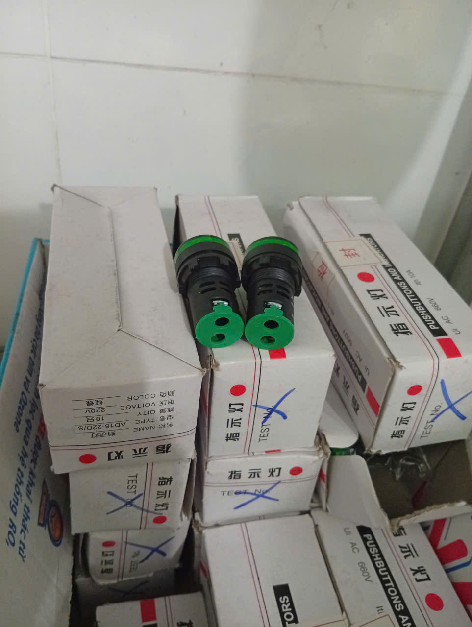 Đèn báo pha LEB xanh/đỏ/vàng dùng cho hệ thống tủ điện điều khiển thiết bị điện