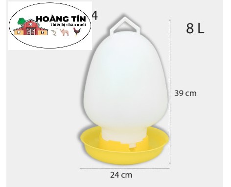 Bình uống xách tay 8L, BÌNH UỐNG CHO GÀ LOẠI TO