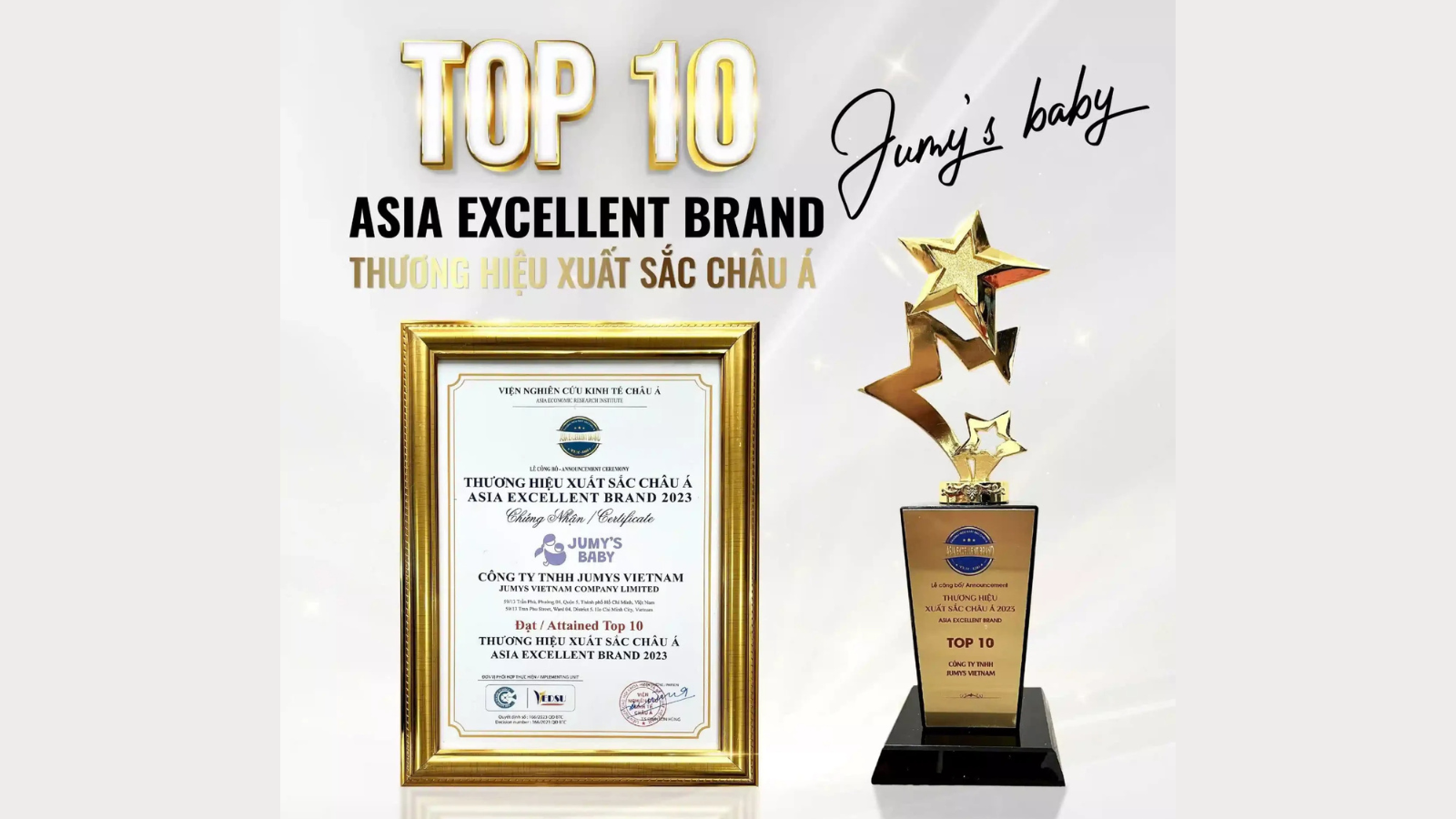 Top 10 thương hiệu xuất sắc Châu Á 2023