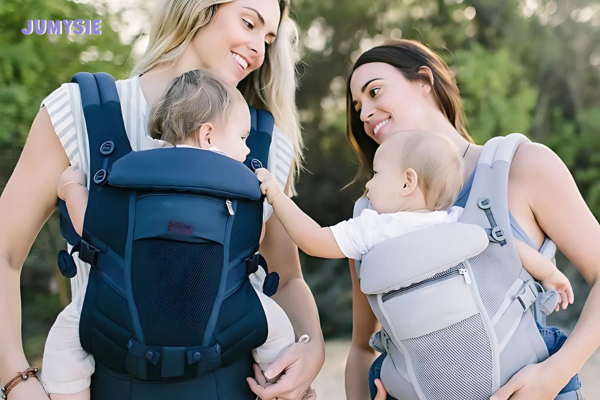 Cách địu em bé 2 tháng tuổi hiệu quả
