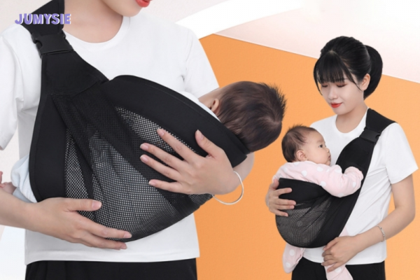 Tư thế địu bé nằm ngang