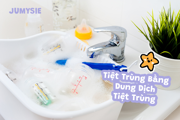 Tiệt trùng máy hút sữa bằng dung dịch chuyên dụng