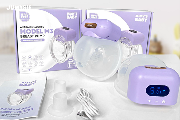 Máy hút sữa M3 Jumysie được thiết kế giảm tiếng ồn khi sử dụng