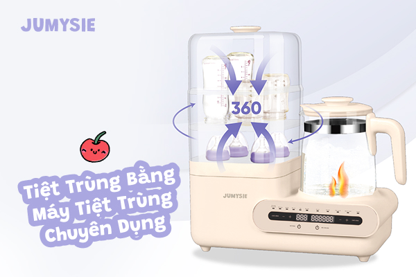 Máy hâm sữa tiệt trùng sấy khô S8 chuyên dụng dành cho mẹ bỉm