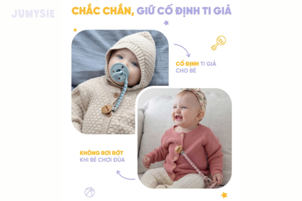 Dây đeo giúp cố định ti giả cho bé