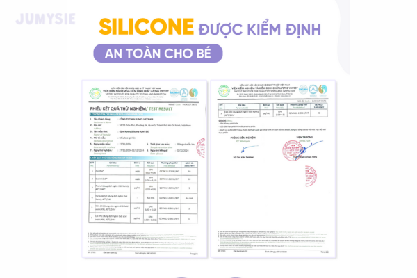 Chất liệu silicone được kiểm định rõ ràng