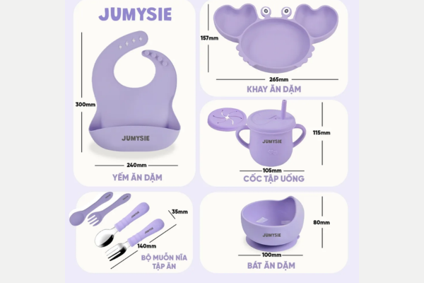 Set ăn dặm con cua 9 món 