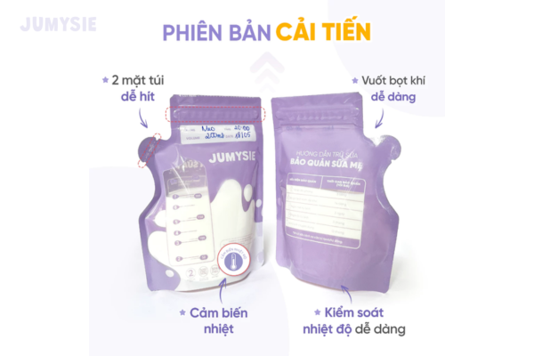 Phiên bản túi trữ sữa được cải tiến mới nhất
