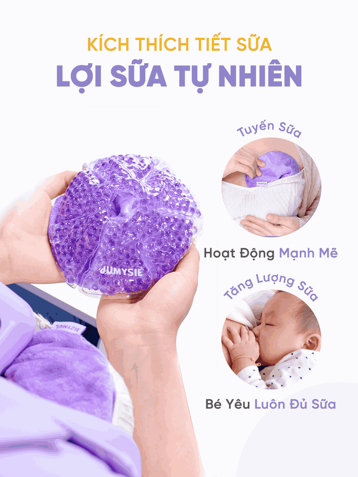 Túi Chườm Ngực Jumysie: Giảm đau, thông tắc tia sữa