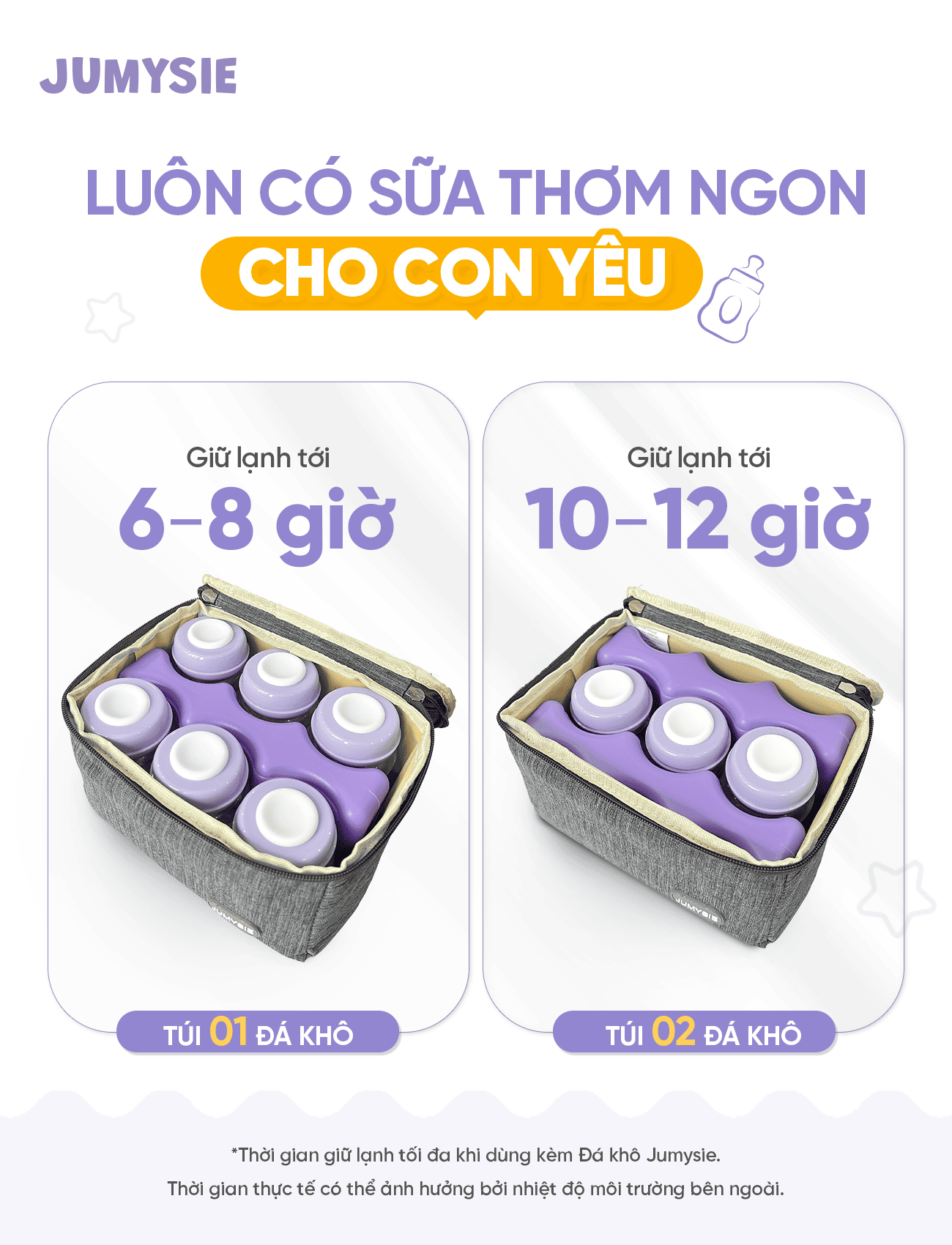 Túi Đá Khô Trữ Sữa Jumysie Cao Cấp