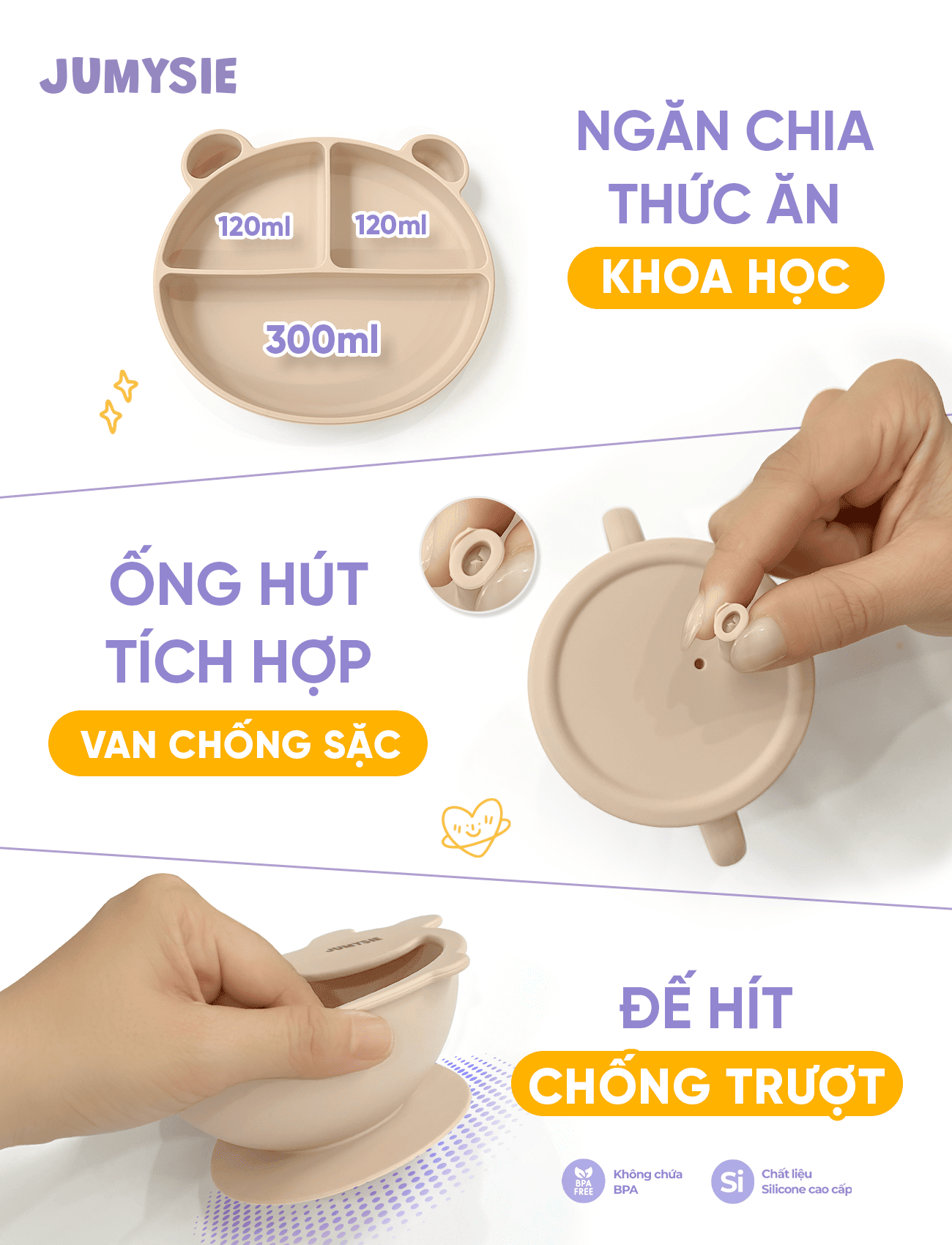 Set ăn dặm 6 món Jumysie