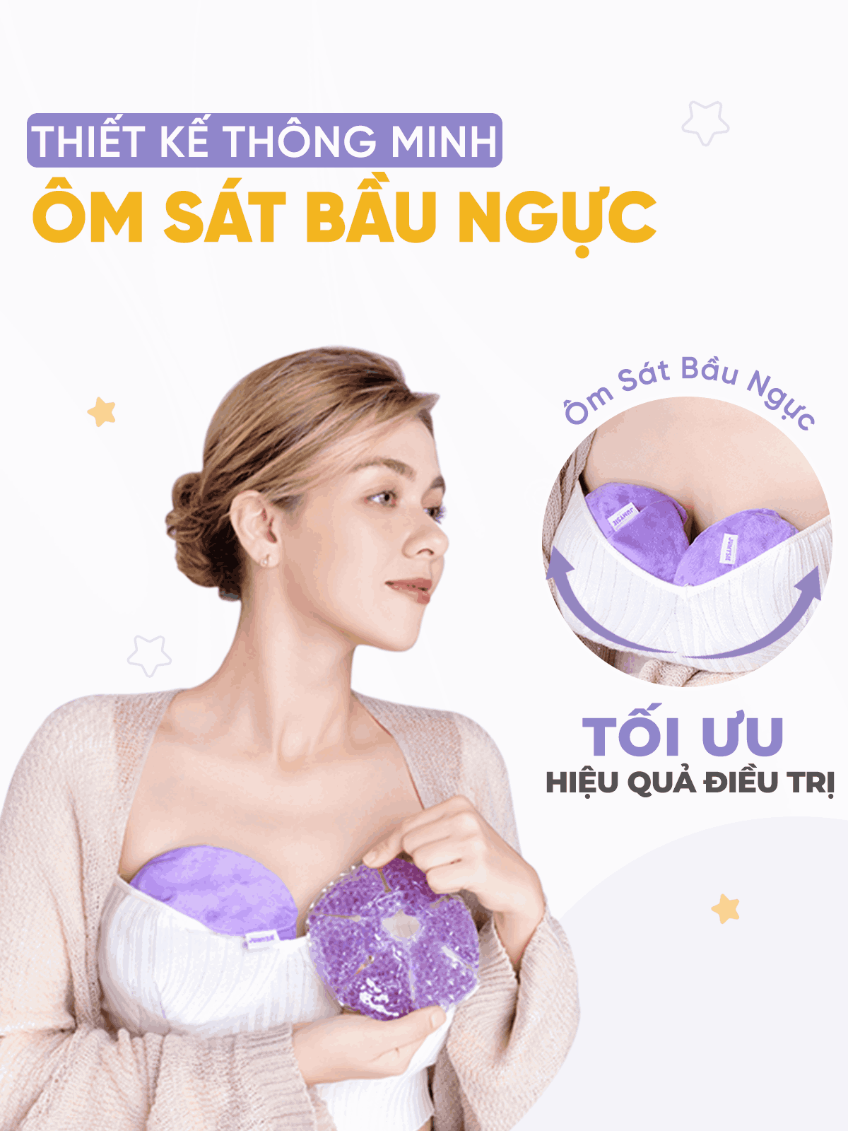 Túi Chườm Ngực Jumysie: Giảm đau, thông tắc tia sữa