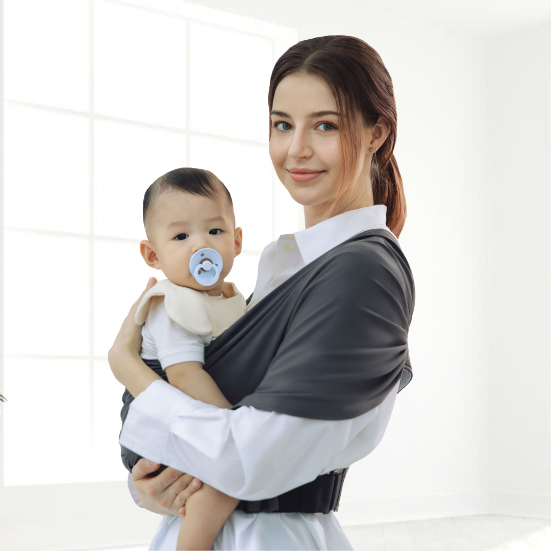 Địu Vải Jumysie - Màu Nâu, Cotton Êm Ái Cho Bé Sơ Sinh Đến 18 Tháng