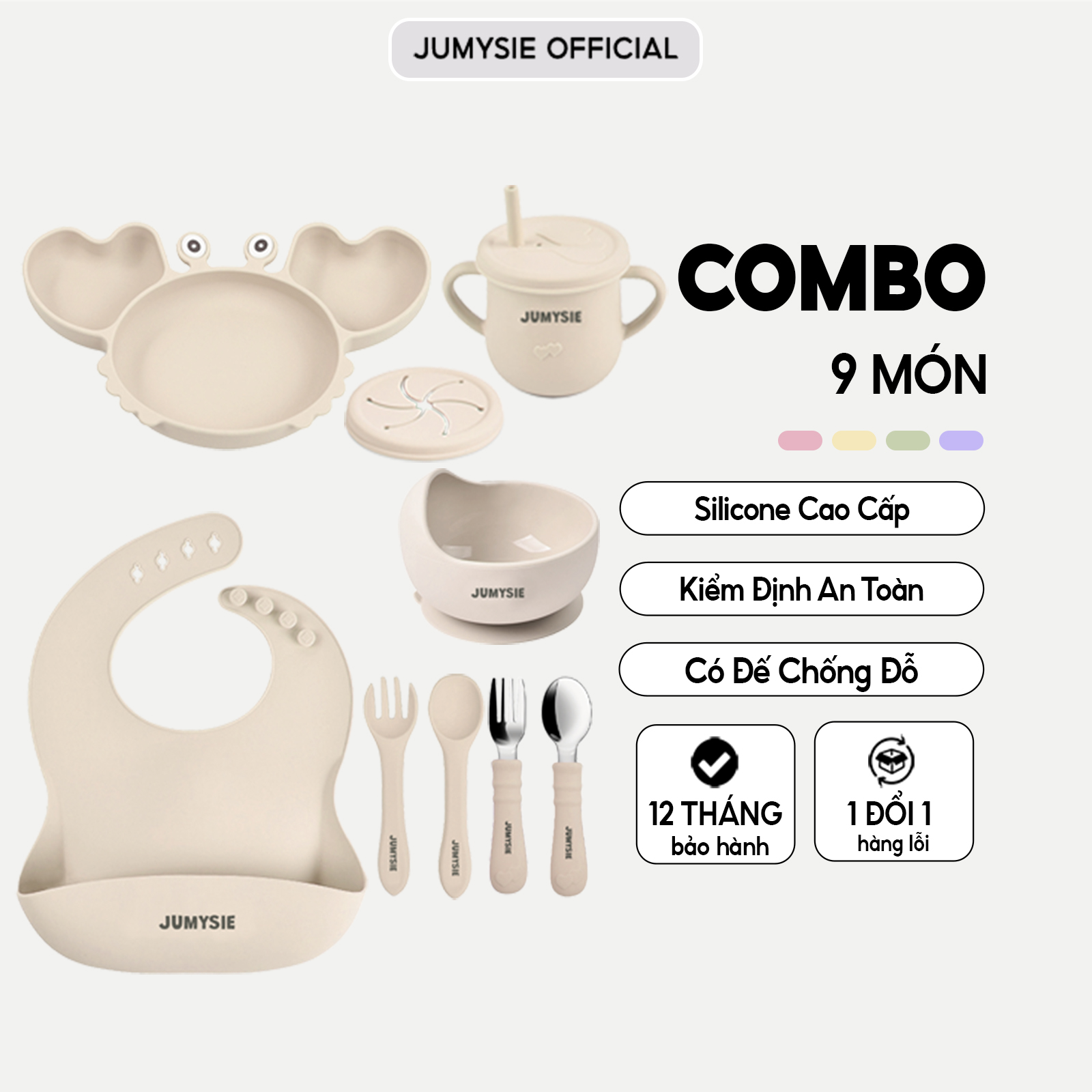Set ăn dặm con cua 9 món Jumysie