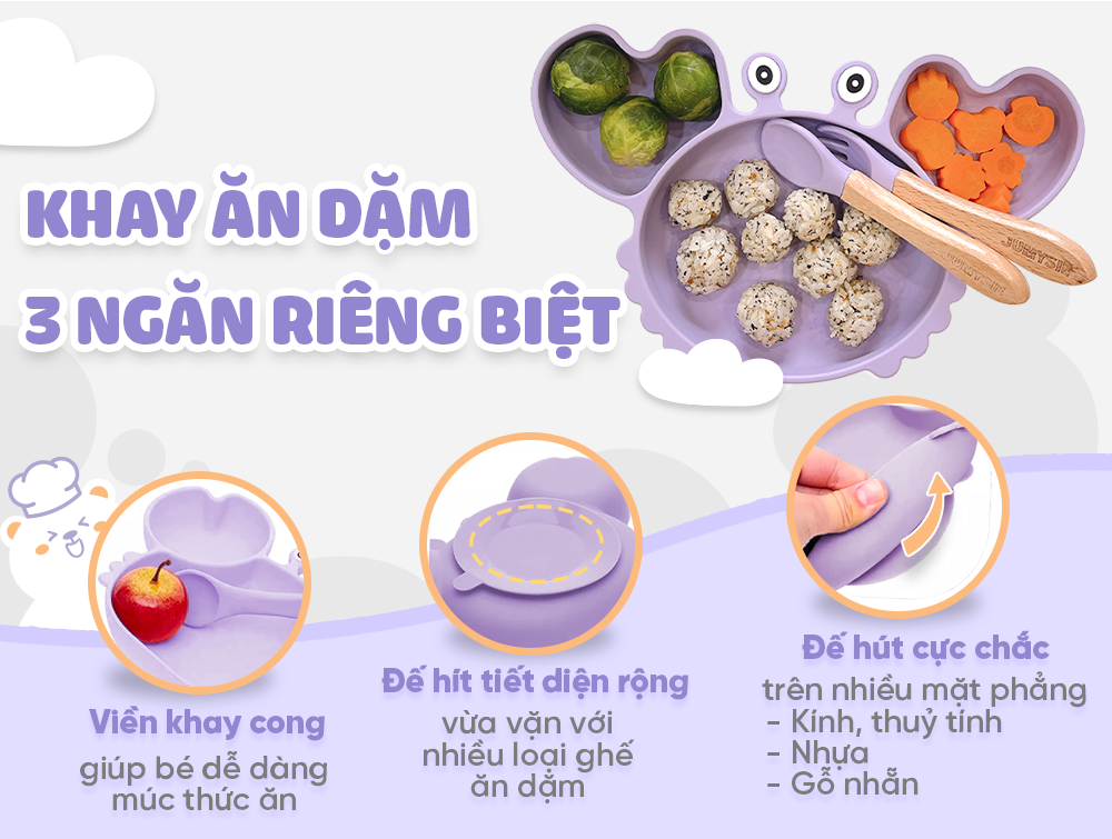 Set ăn dặm con cua 9 món Jumysie
