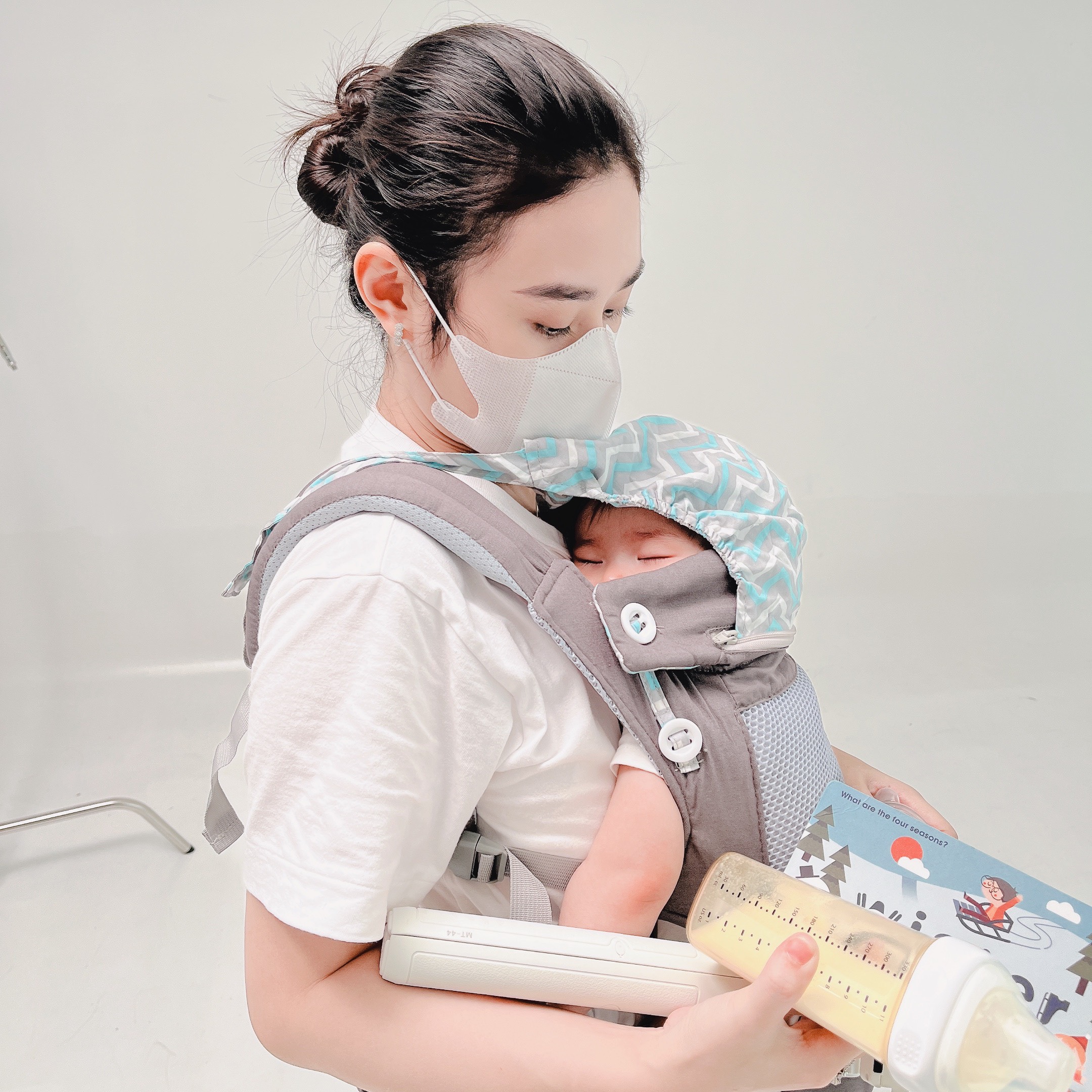 Địu trợ lực basic Jumysie cho bé - Thoáng Mát, An Toàn, Chuẩn Y Khoa